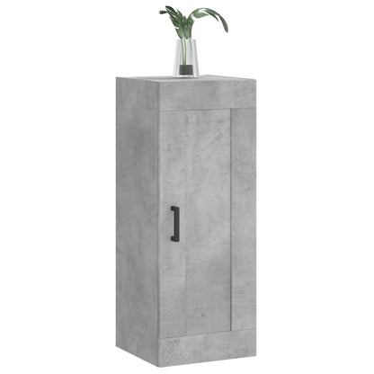 vidaXL Wall Mounted Cabinet Concrete Grey 34,5x34x90 cm Engineered Wood