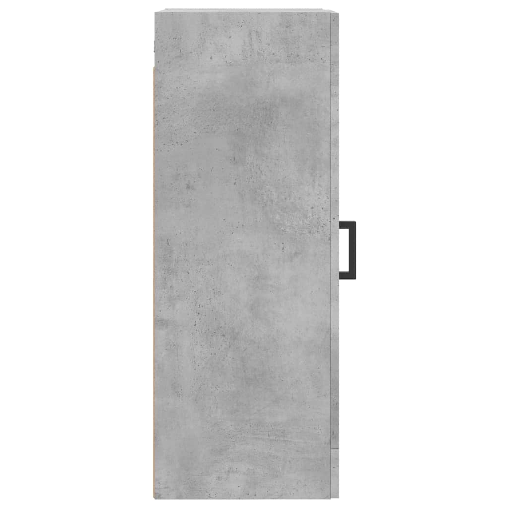 vidaXL Wall Mounted Cabinet Concrete Grey 34,5x34x90 cm Engineered Wood