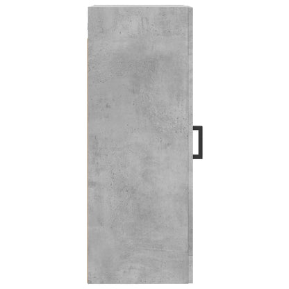 vidaXL Wall Mounted Cabinet Concrete Grey 34,5x34x90 cm Engineered Wood