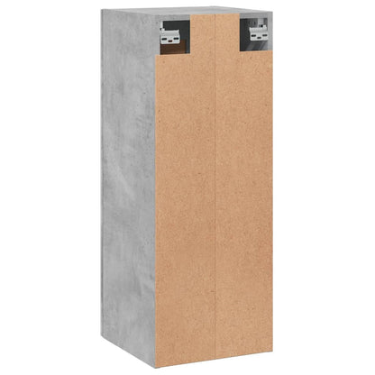 vidaXL Wall Mounted Cabinet Concrete Grey 34,5x34x90 cm Engineered Wood