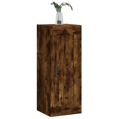 vidaXL Wall Mounted Cabinet Smoked Oak 34,5x34x90 cm Engineered Wood