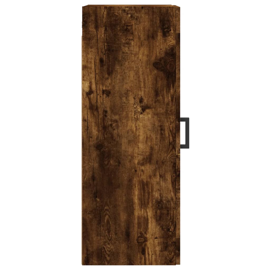 vidaXL Wall Mounted Cabinet Smoked Oak 34.5x34x90 cm Engineered Wood