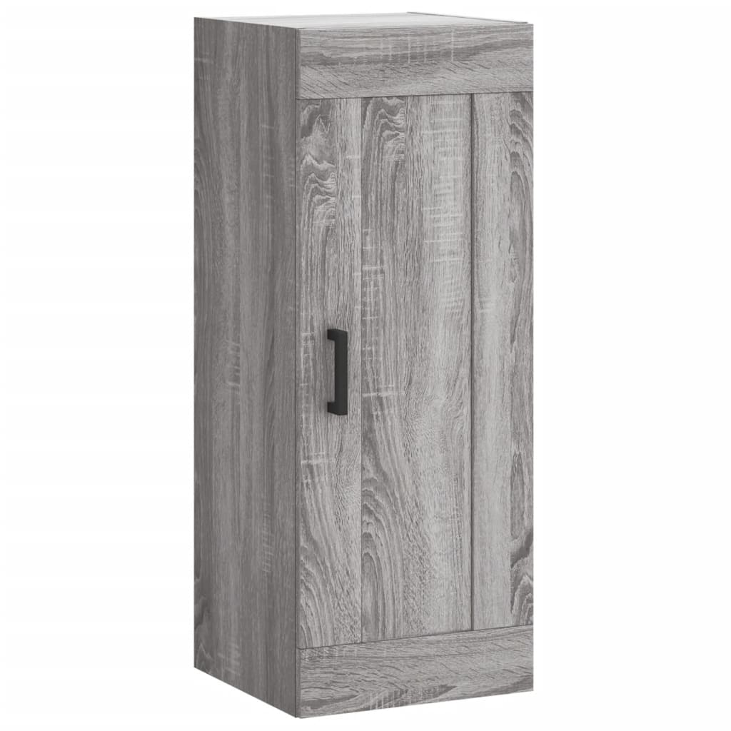 vidaXL Wall Mounted Cabinet Grey Sonoma 34,5x34x90 cm Engineered Wood