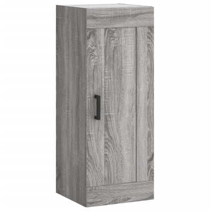 vidaXL Wall Mounted Cabinet Grey Sonoma 34,5x34x90 cm Engineered Wood