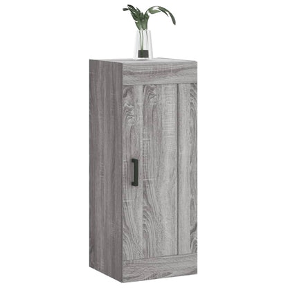 vidaXL Wall Mounted Cabinet Grey Sonoma 34,5x34x90 cm Engineered Wood