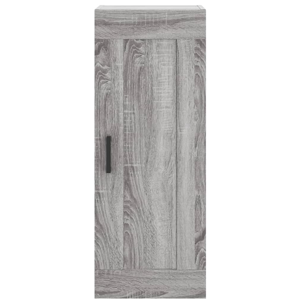 vidaXL Wall Mounted Cabinet Grey Sonoma 34,5x34x90 cm Engineered Wood