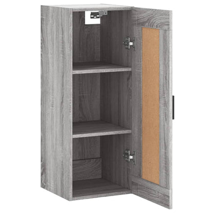 vidaXL Wall Mounted Cabinet Grey Sonoma 34,5x34x90 cm Engineered Wood