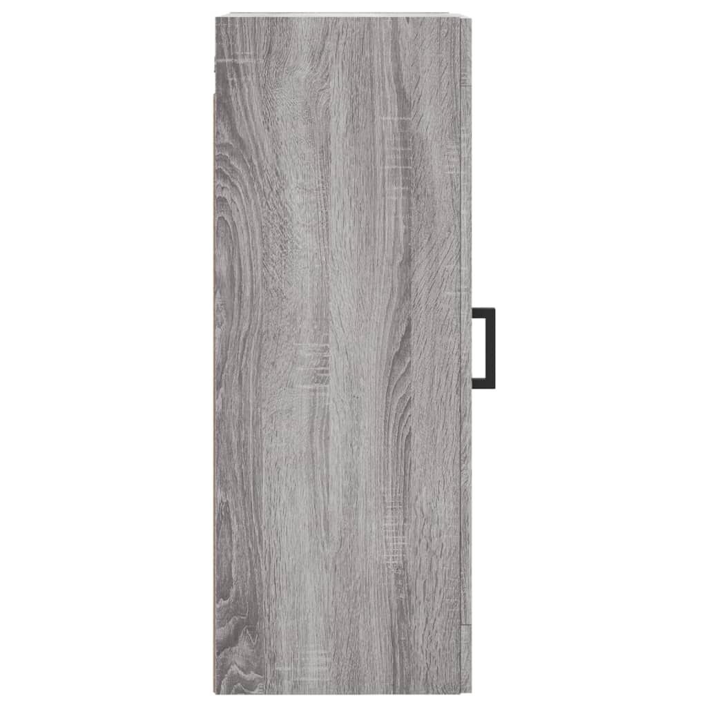 vidaXL Wall Mounted Cabinet Grey Sonoma 34,5x34x90 cm Engineered Wood
