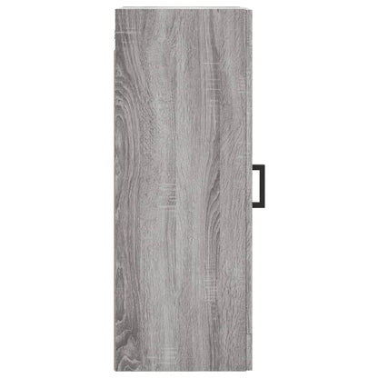 vidaXL Wall Mounted Cabinet Grey Sonoma 34,5x34x90 cm Engineered Wood