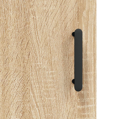 vidaXL Wall Mounted Cabinet Sonoma Oak 34,5x34x90 cm Engineered Wood