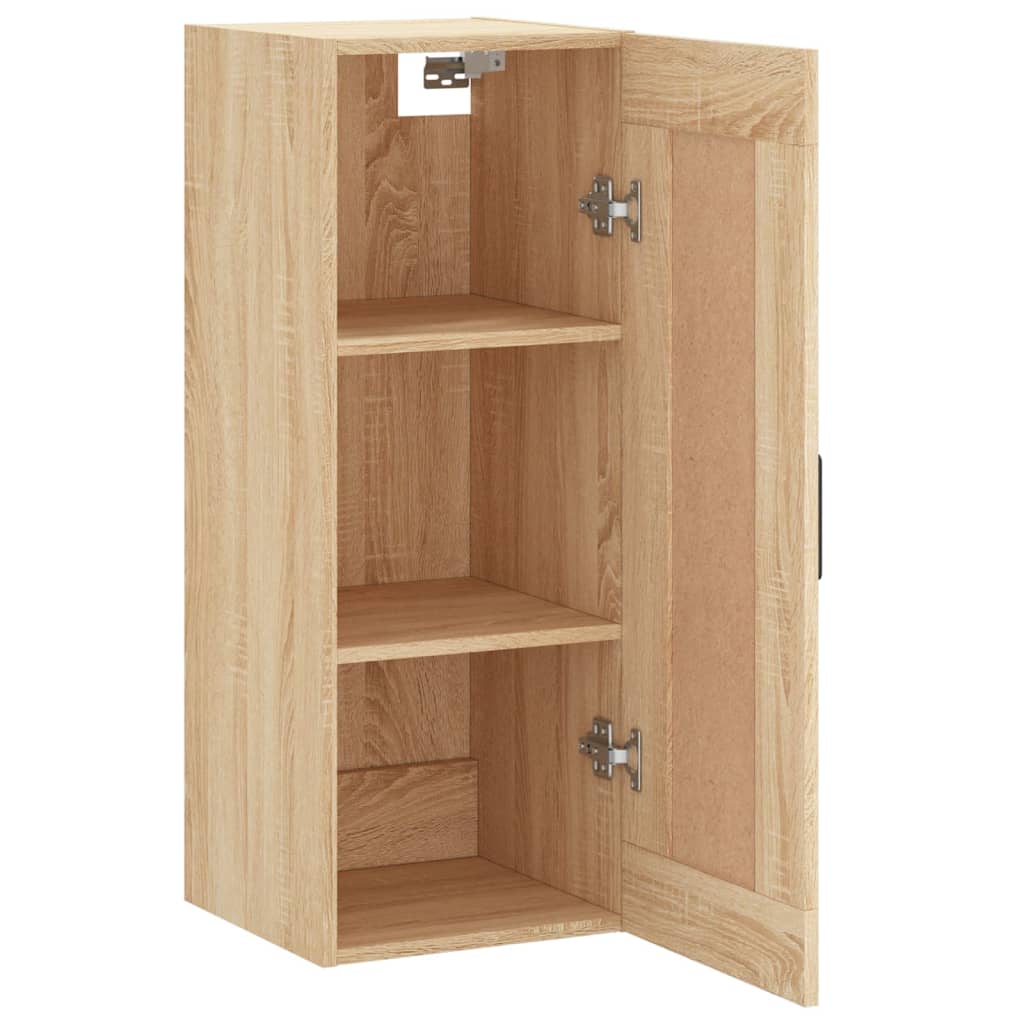vidaXL Wall Mounted Cabinet Sonoma Oak 34,5x34x90 cm Engineered Wood