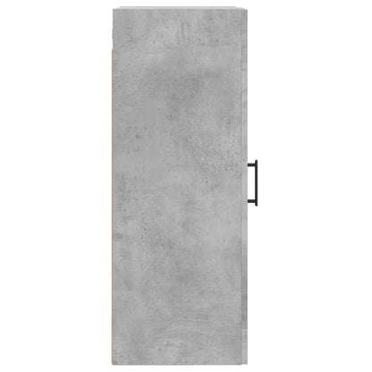 vidaXL Wall Mounted Cabinet Concrete Grey 34.5x34x90 cm Engineered Wood