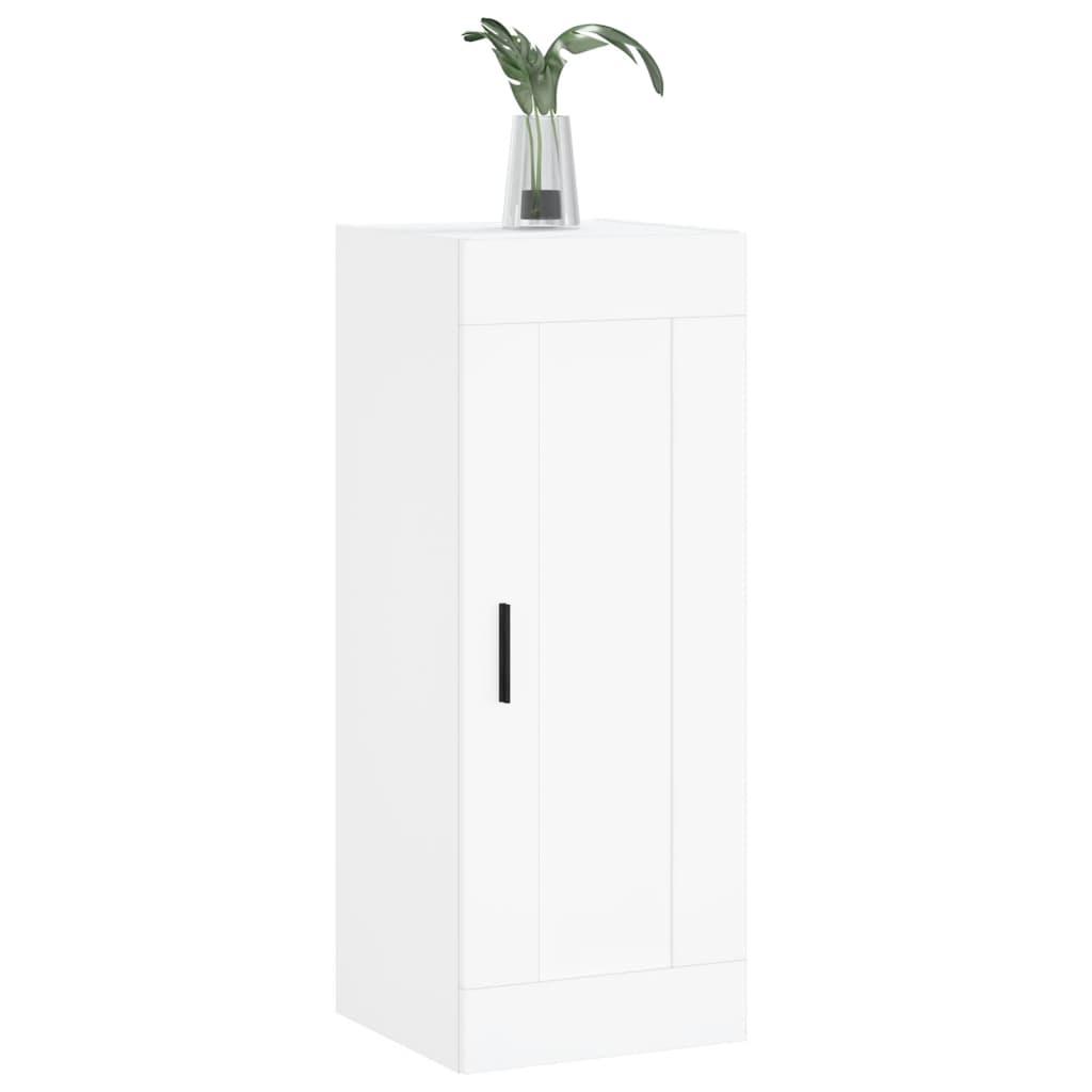 vidaXL Wall Mounted Cabinet White 34.5x34x90 cm Engineered Wood