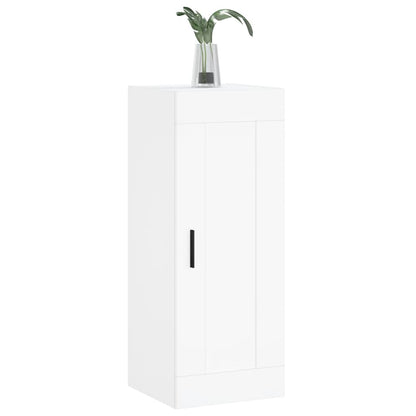 vidaXL Wall Mounted Cabinet White 34.5x34x90 cm Engineered Wood