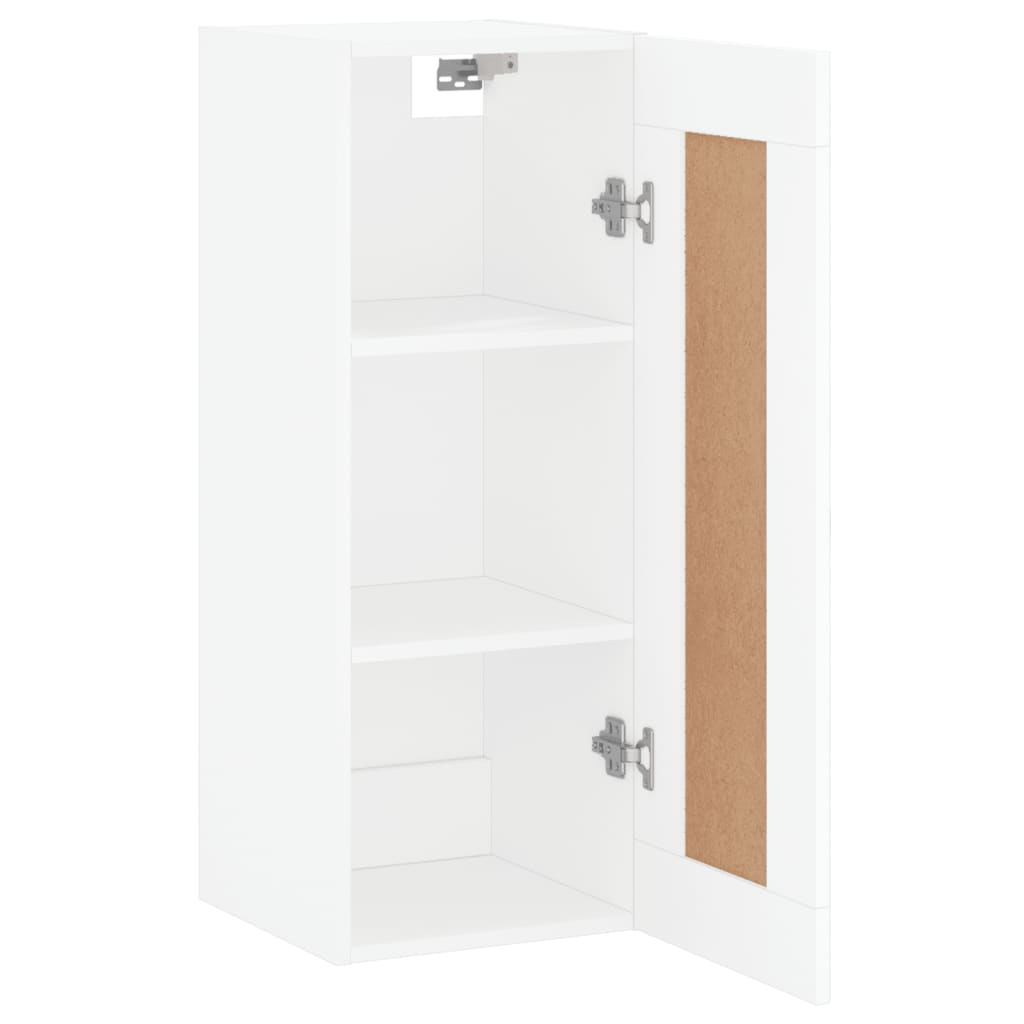 vidaXL Wall Mounted Cabinet White 34.5x34x90 cm Engineered Wood