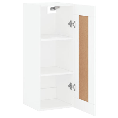 vidaXL Wall Mounted Cabinet White 34.5x34x90 cm Engineered Wood