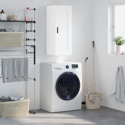 vidaXL Wall Mounted Cabinet White 34,5x34x90 cm Engineered Wood