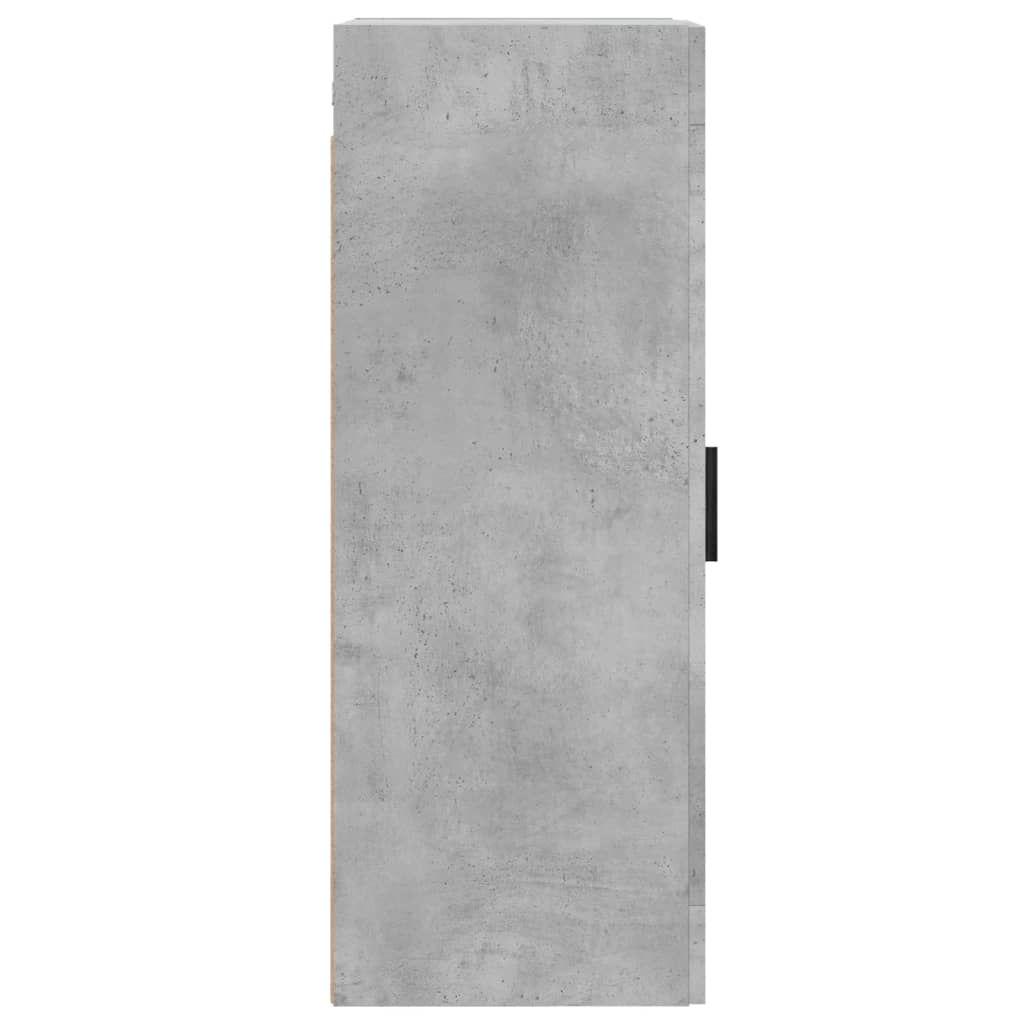 vidaXL Wall Mounted Cabinet Concrete Grey 34.5x34x90 cm Engineered Wood