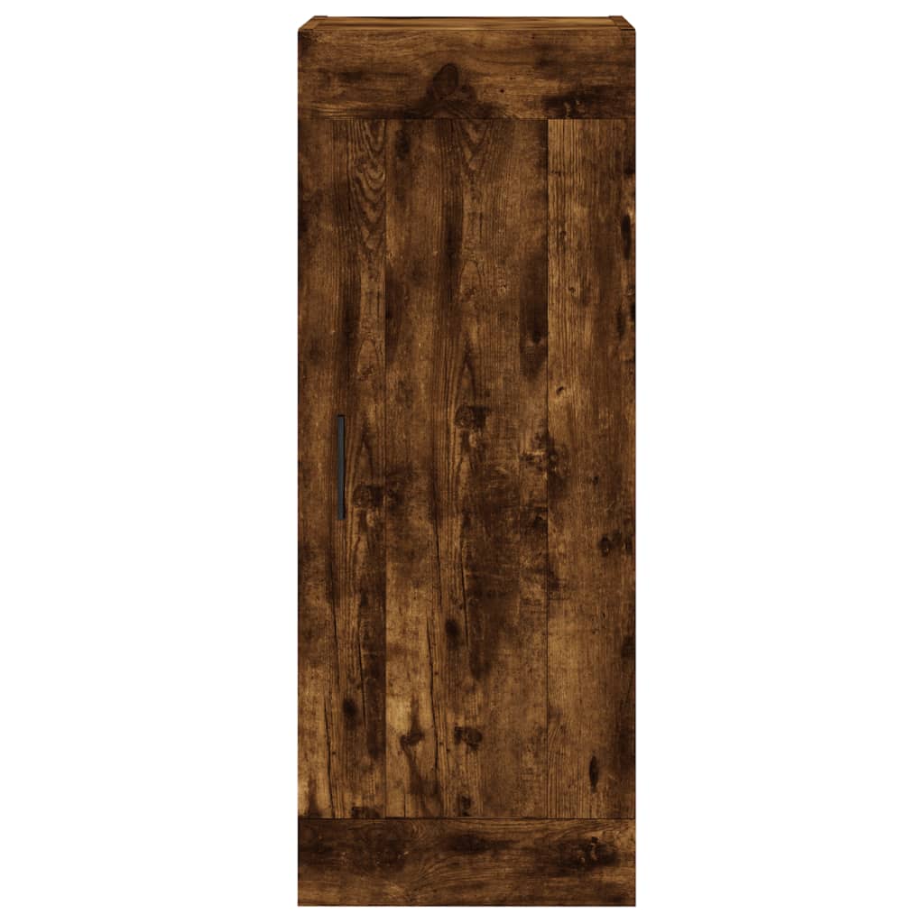 vidaXL Wall Mounted Cabinet Smoked Oak 34.5x34x90 cm Engineered Wood