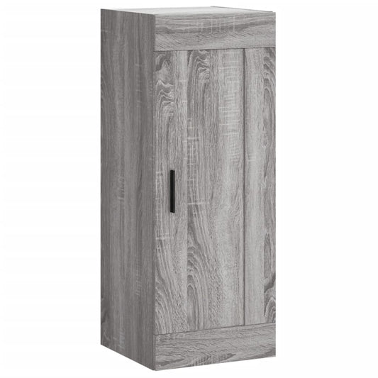 vidaXL Wall Mounted Cabinet Grey Sonoma 34,5x34x90 cm Engineered Wood