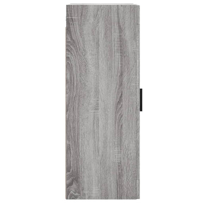 vidaXL Wall Mounted Cabinet Grey Sonoma 34.5x34x90 cm Engineered Wood