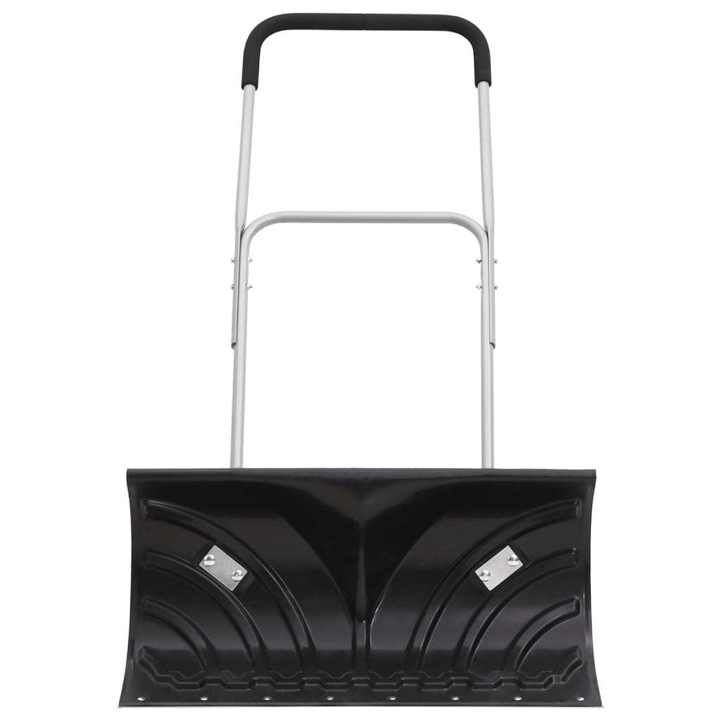 vidaXL Snow Shovel with Extendable Handle Black 66 cm Blade Steel