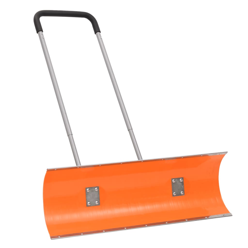vidaXL Snow Shovel with Extendable Handle Orange 96 cm Blade Steel