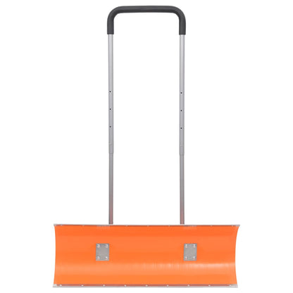 vidaXL Snow Shovel with Extendable Handle Orange 96 cm Blade Steel