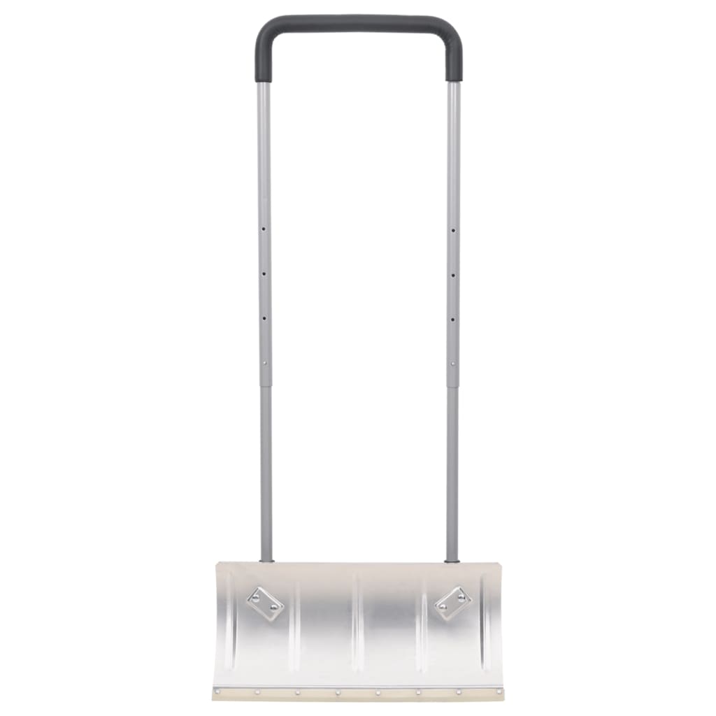 vidaXL Snow Shovel with Extendable Handle Silver 61 cm Blade Steel