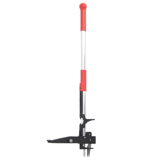 vidaXL Weed Remover Red and Silver 99,5 cm Anodised Aluminium