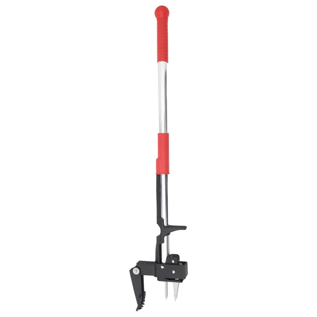 vidaXL Weed Remover Red and Silver 99,5 cm Anodised Aluminium