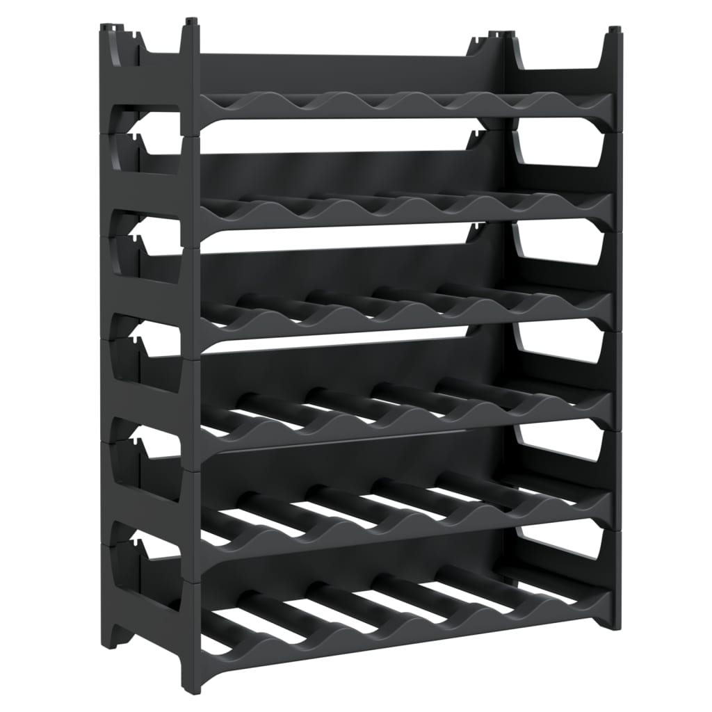 vidaXL Wine Rack for 36 Bottles PP Stackable