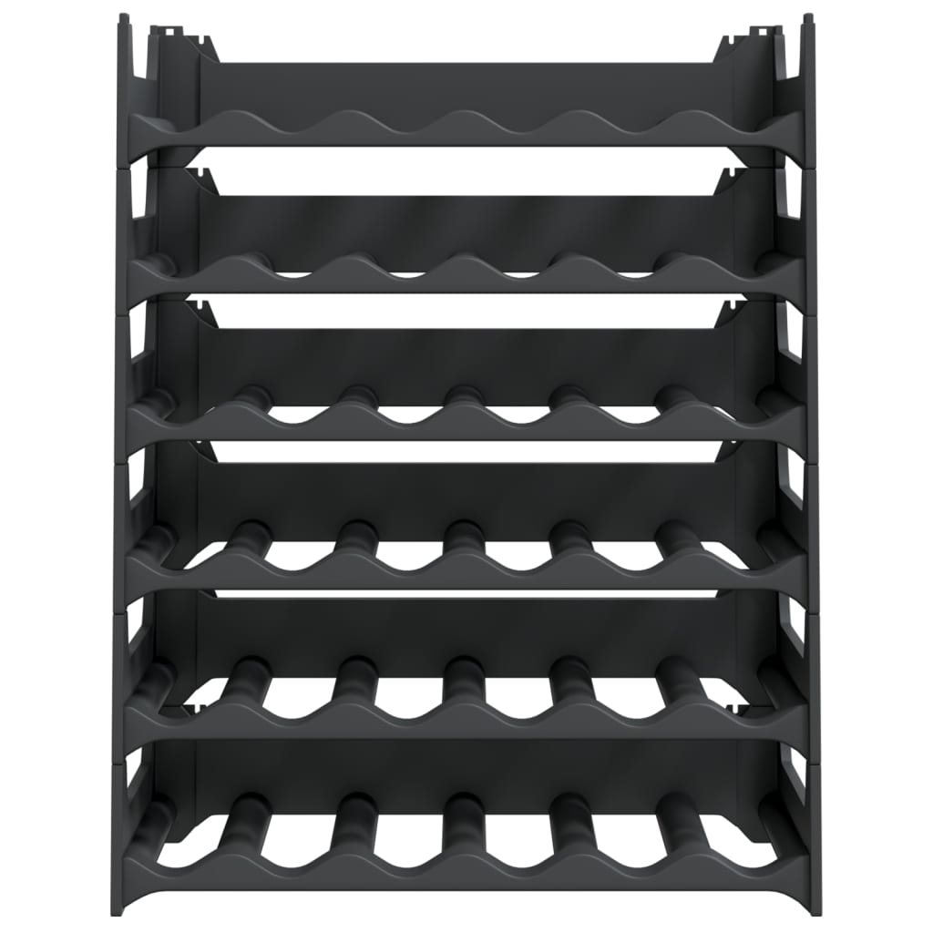 vidaXL Wine Rack for 36 Bottles PP Stackable