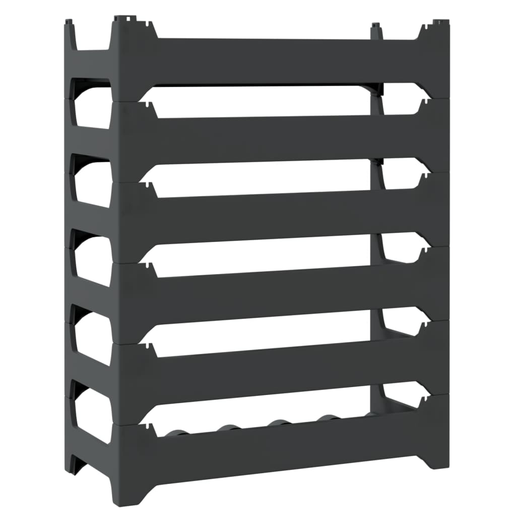 vidaXL Wine Rack for 36 Bottles PP Stackable
