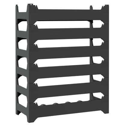 vidaXL Wine Rack for 36 Bottles PP Stackable