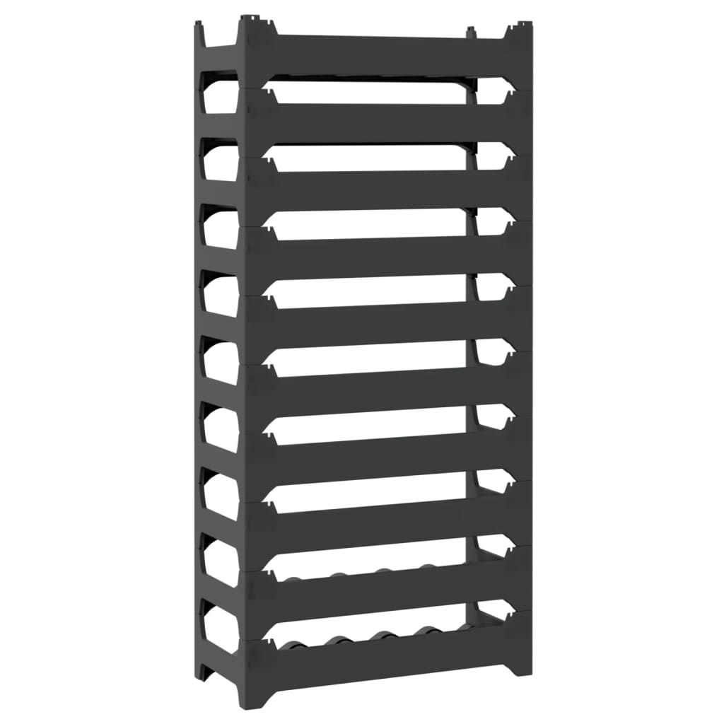 vidaXL Wine Rack for 60 Bottles PP Stackable