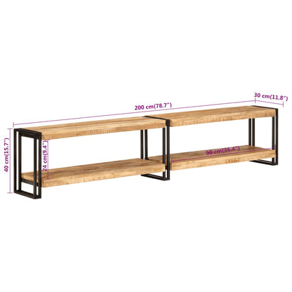 vidaXL TV Cabinet 200x30x40 cm Solid Wood Mango