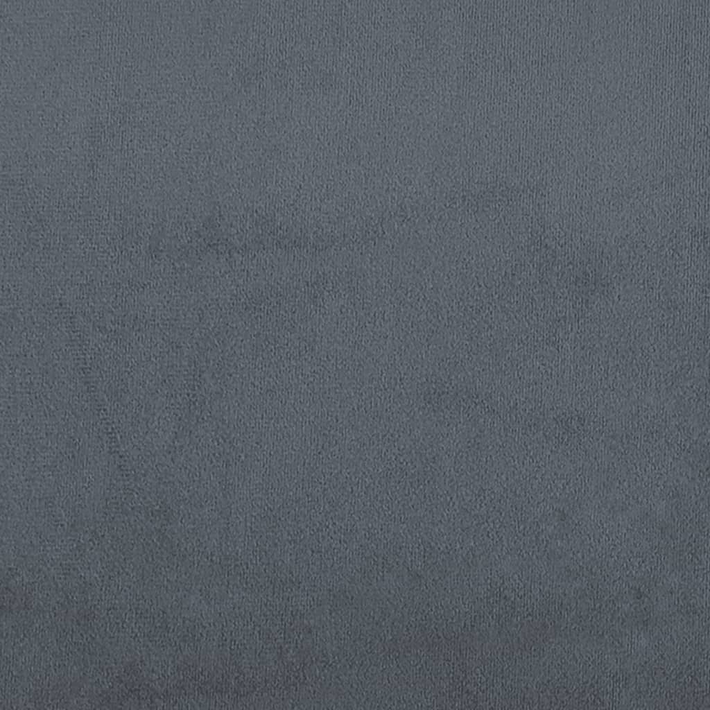 vidaXL Day Bed without Mattress Dark Grey 90x190 cm Single Velvet