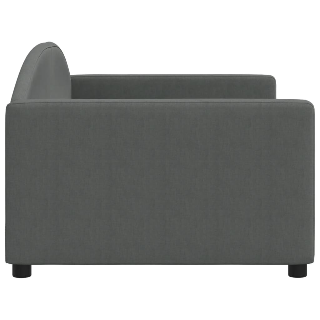 vidaXL Day Bed without Mattress Dark Grey 90x190 cm Single Fabric