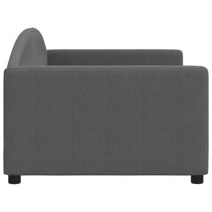 vidaXL Day Bed without Mattress Dark Grey 90x190 cm Single Fabric