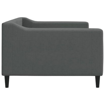 vidaXL Day Bed without Mattress Dark Grey 90x190 cm Single Fabric
