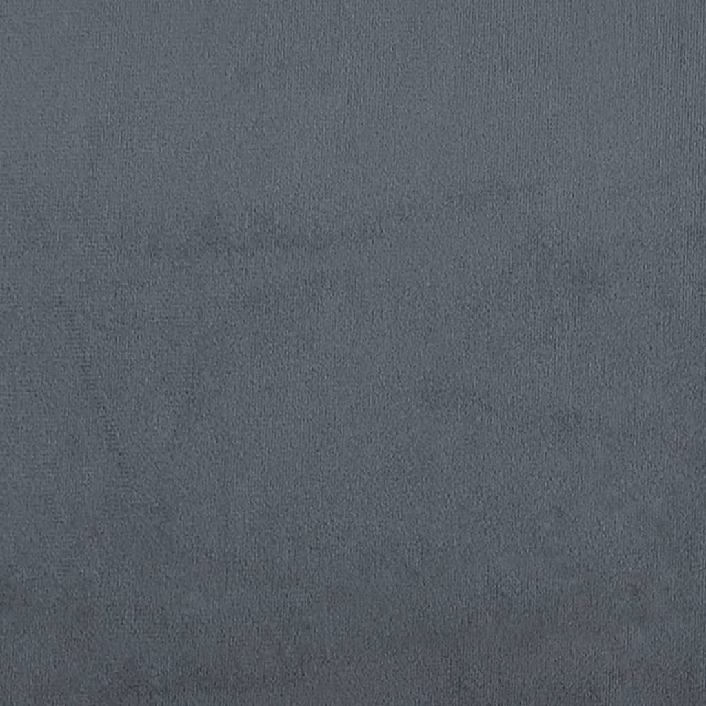 vidaXL Day Bed without Mattress Dark Grey 90x190 cm Single Velvet