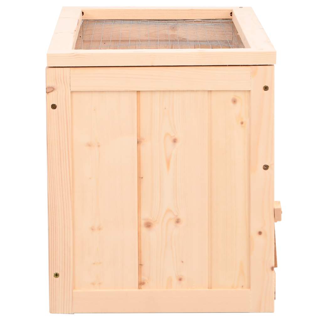 vidaXL Hamster Cage 60x30x35 cm Solid Wood Fir