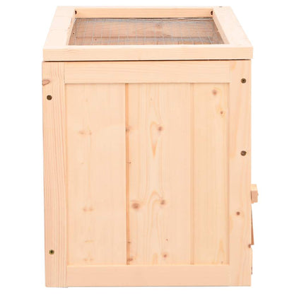 vidaXL Hamster Cage 60x30x35 cm Solid Wood Fir