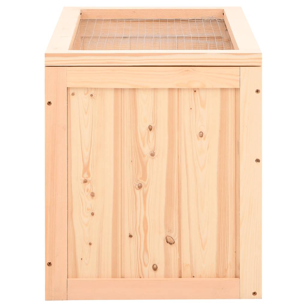 vidaXL Hamster Cage 60x35,5x42 cm Solid Wood Fir