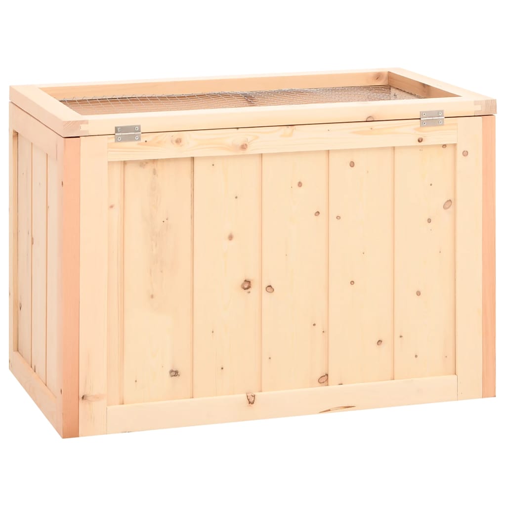 vidaXL Hamster Cage 60x35,5x42 cm Solid Wood Fir