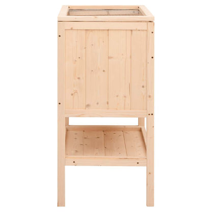 vidaXL Hamster Cage 55x40x80 cm Solid Wood Fir
