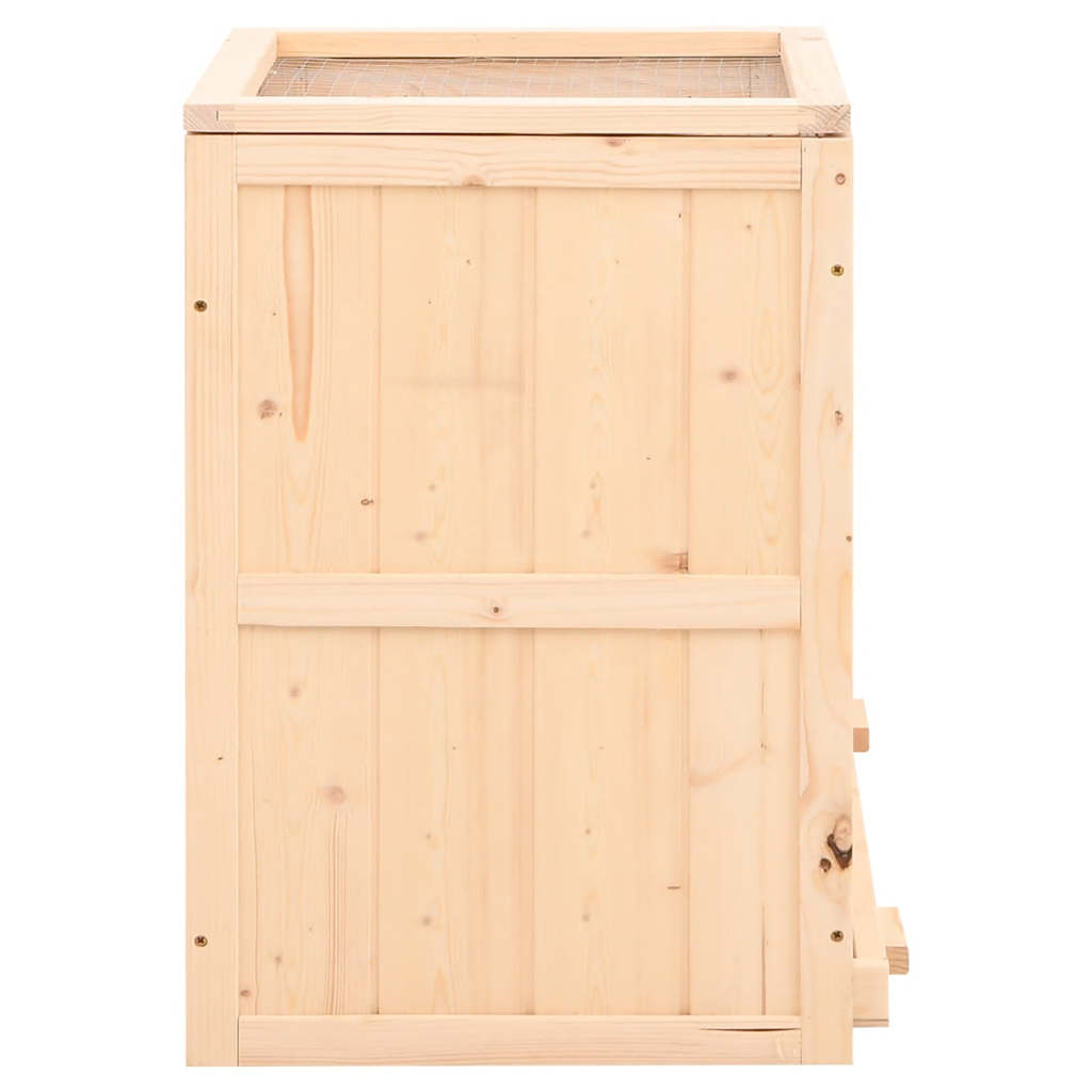vidaXL Hamster Cage 81x40x60 cm Solid Wood Fir
