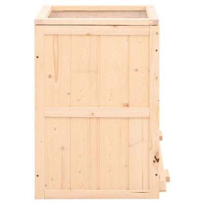 vidaXL Hamster Cage 81x40x60 cm Solid Wood Fir