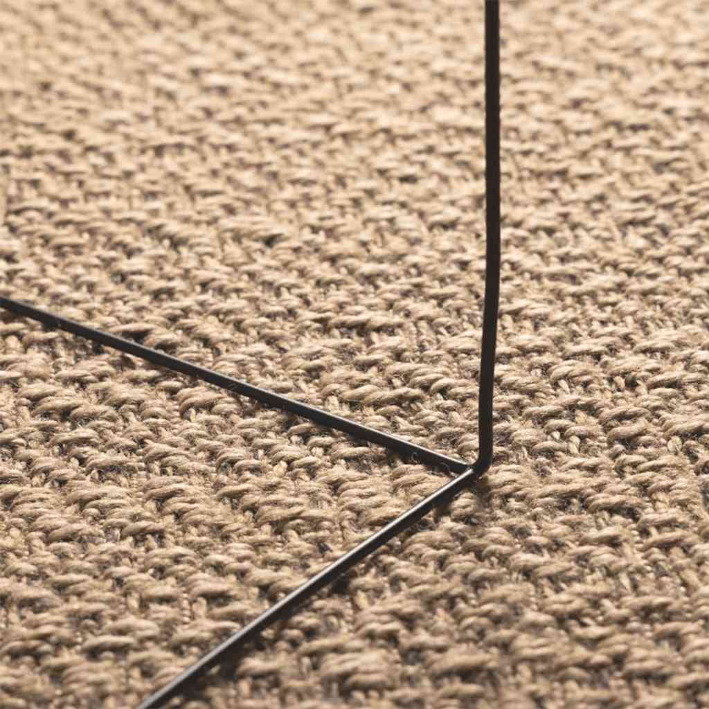 vidaXL Rug ZIZUR 120x170 cm Jute Look Indoor and Outdoor